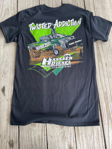 Twisted Addiction Pulling Truck T Shirt